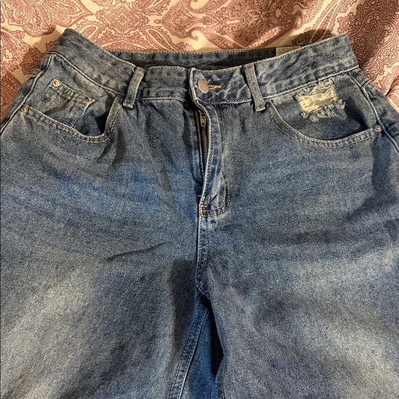 Classic Blue Wide Leg Women's Jeans - Picture 2 of 7